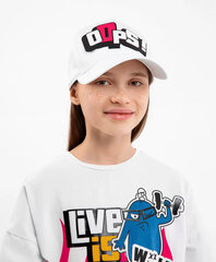 Бейсболка для девочки Gulliver, белый цвет цена и информация | Шапки, перчатки, шарфы для девочек | 220.lv