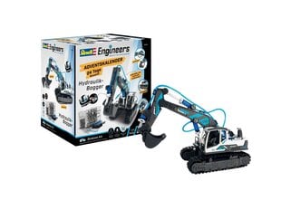 Līmējamais modelis Revell Engineers Hydraulic Excavator, 1/24, 01054, zils cena un informācija | Līmējamie modeļi | 220.lv