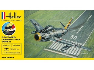 Līmējamais modelis Heller - F-86F Sabre / Canadair CL-13 B Sabre VI 1/72, 56277 цена и информация | Kонструкторы | 220.lv