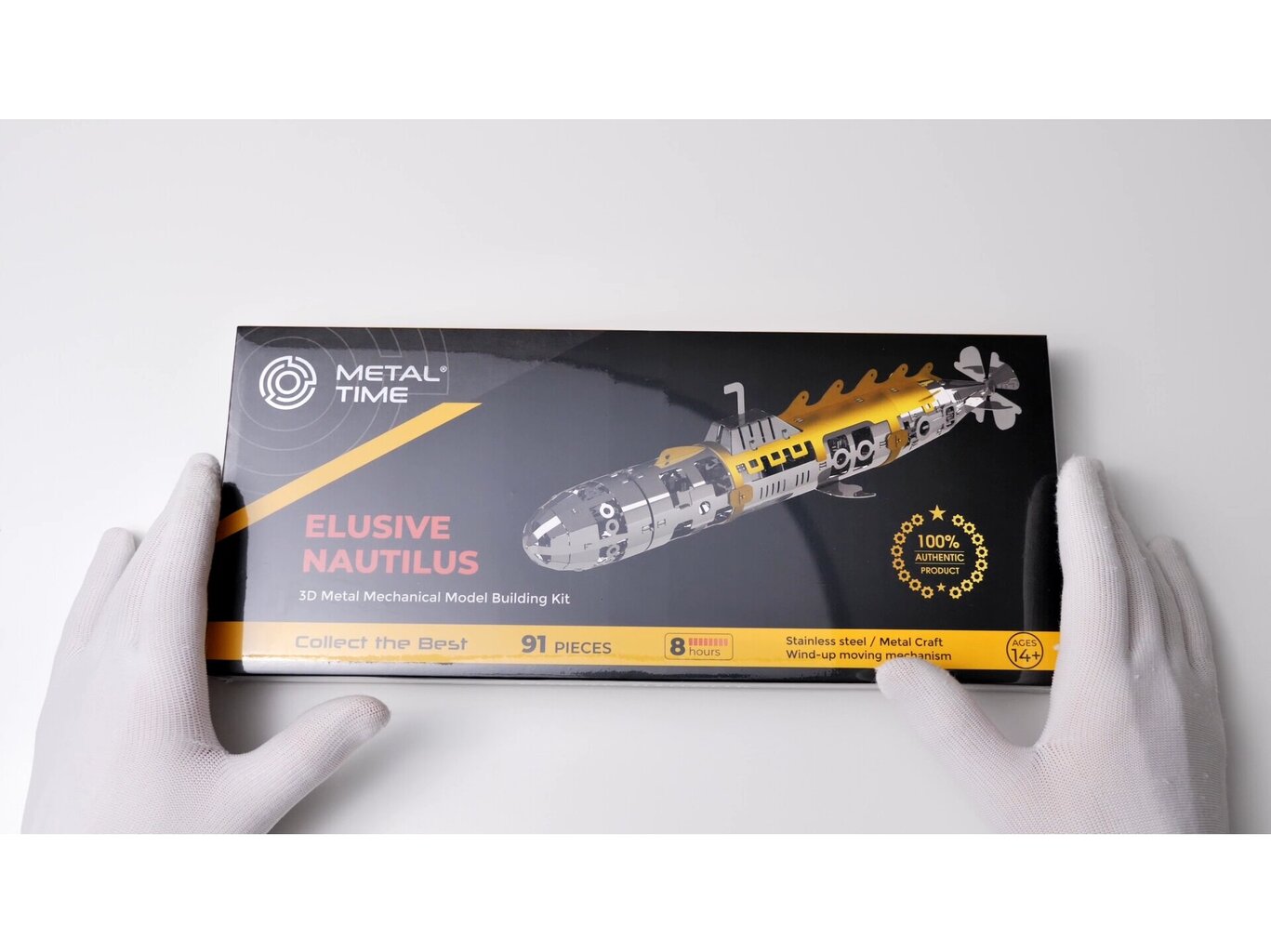 Līmējamais modelis Metal Time Elusive Nautilus Submarine, MT045, 91 gab. cena un informācija | Konstruktori | 220.lv