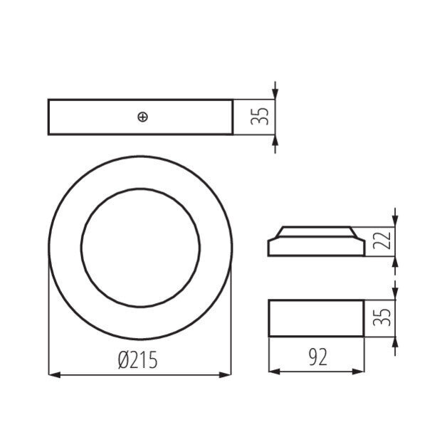 Fasādes gaismeklis Kanlux CARSA V2LED 18 W-NW-B cena un informācija | Āra apgaismojums | 220.lv