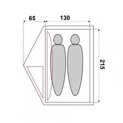 Палатка Fjord Nansen Lima II, зеленая цена и информация | Палатки | 220.lv