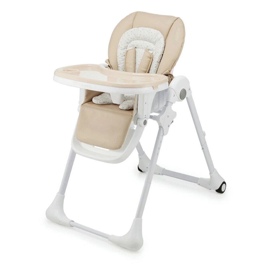 Kinderkraft barošanas krēsls Tummie 2in1, beige цена и информация | Barošanas krēsli | 220.lv