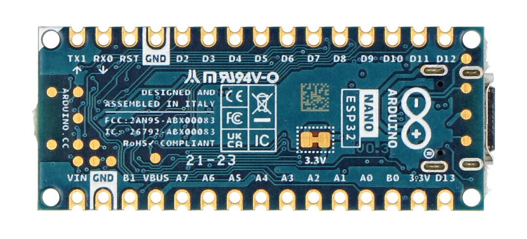 Arduino Nano ESP32 ABX00092 цена и информация | Atvērtā koda elektronika | 220.lv