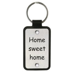 Кожаный брелок – Home sweet home, коричневый цена и информация | Брелки | 220.lv