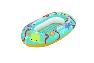Надувной понтон для плавания морских животных для детей с надувным дном, 119 x 79 см, синий цена и информация | Надувные и пляжные товары | 220.lv