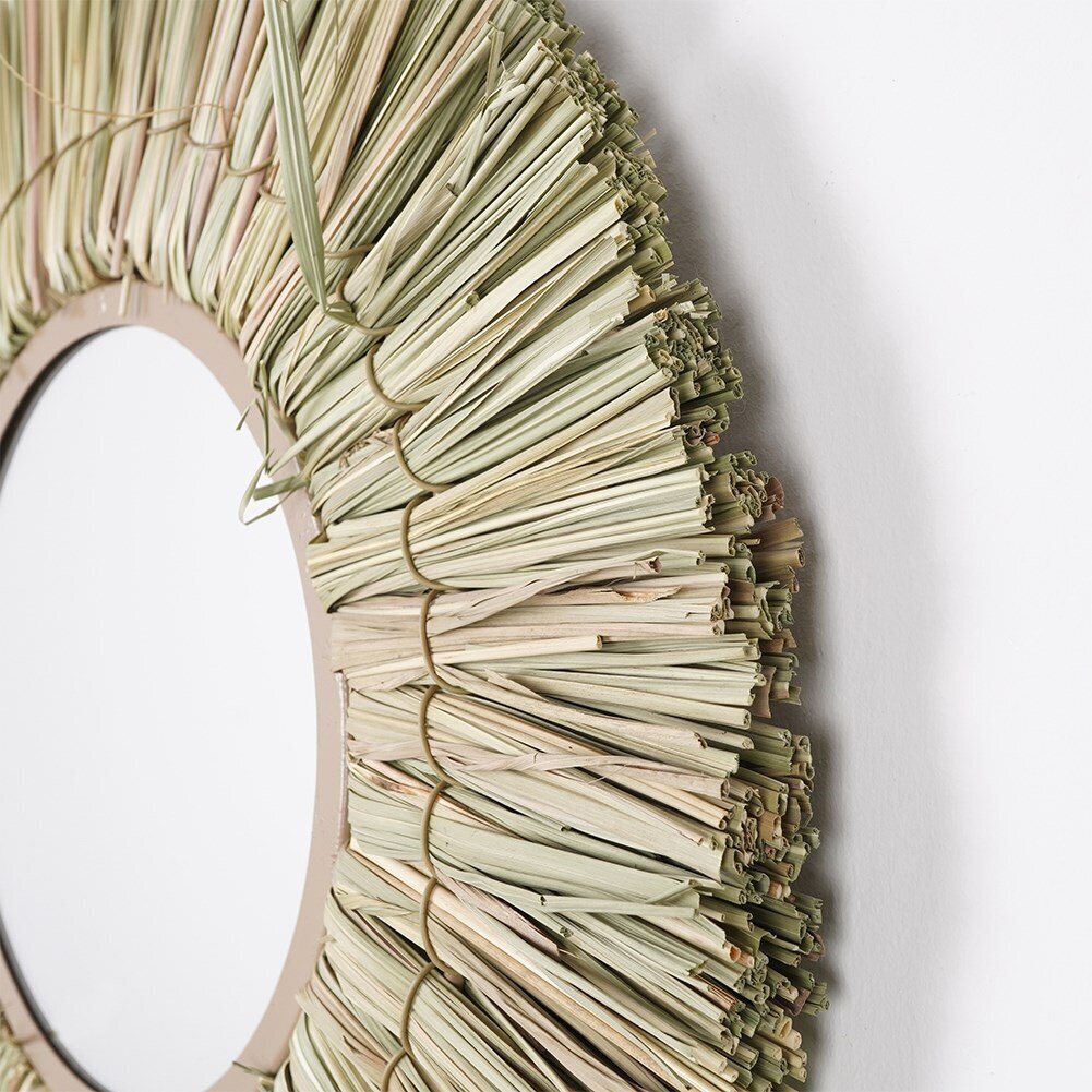 Sienas spogulis Home Styling Collection, brūns cena un informācija | Spoguļi | 220.lv