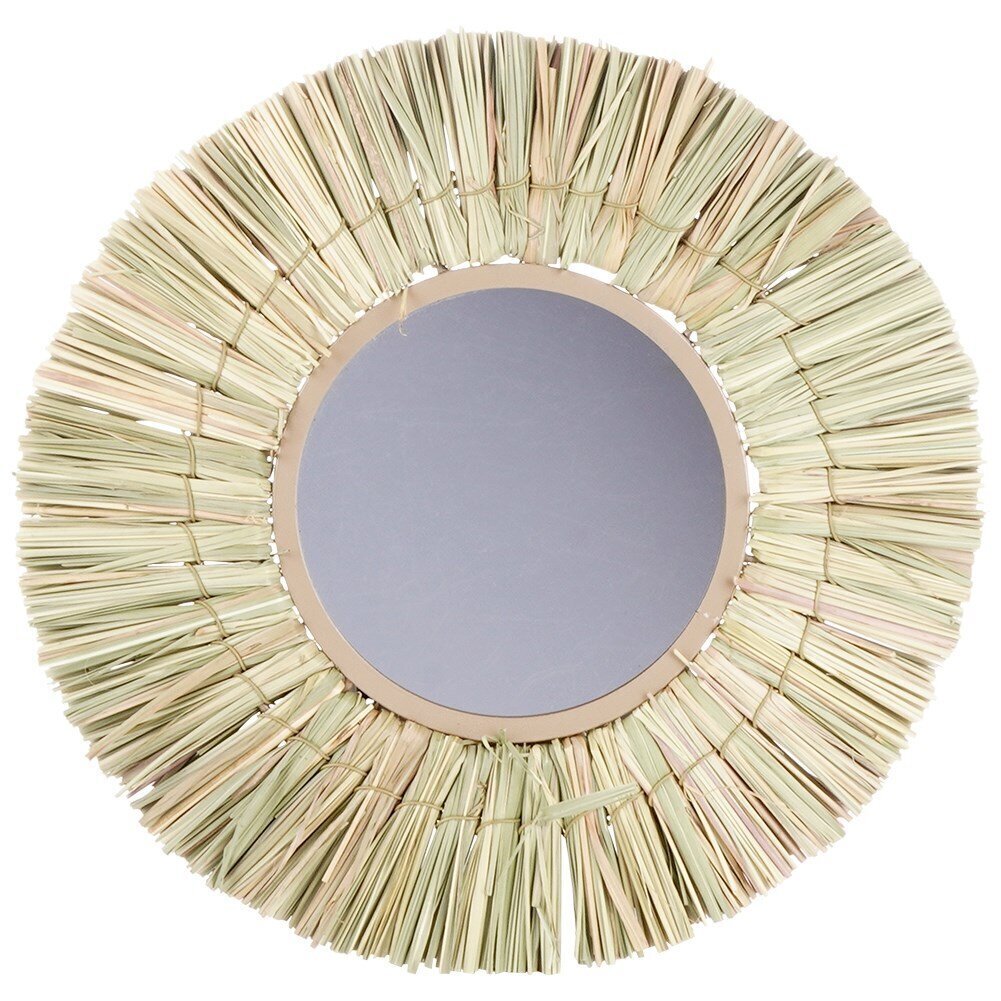Sienas spogulis Home Styling Collection, brūns cena un informācija | Spoguļi | 220.lv