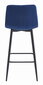 2 krēslu komplekts Leobert Nado, zils/melns cena un informācija | Virtuves un ēdamistabas krēsli | 220.lv