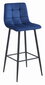 3 krēslu komplekts Leobert Arceto, zils/melns cena un informācija | Virtuves un ēdamistabas krēsli | 220.lv