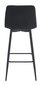 3 krēslu komplekts Leobert Nado, melns cena un informācija | Virtuves un ēdamistabas krēsli | 220.lv