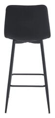 3 krēslu komplekts Leobert Pozza, melns cena un informācija | Virtuves un ēdamistabas krēsli | 220.lv