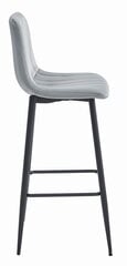 3 krēslu komplekts Leobert Pozza, pelēks/melns cena un informācija | Virtuves un ēdamistabas krēsli | 220.lv