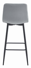 4 krēslu komplekts Leobert Pozza, pelēks/melns cena un informācija | Virtuves un ēdamistabas krēsli | 220.lv