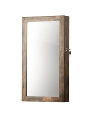 Зеркало с держателем для украшений Leobert JJC051K01, коричневое цена и информация | Зеркала | 220.lv