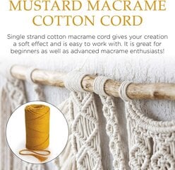 Macrame dzija Mb Cordas, 3 mm x 140 m цена и информация | Принадлежности для вязания крючком | 220.lv