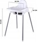 Retoo barošanas krēsls + galds 2in1, balts cena un informācija | Barošanas krēsli | 220.lv
