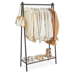 Вешалка для одежды - OLIVIER, черная цена и информация | Вешалки для одежды | 220.lv