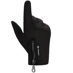 Универсальные зимние сенсорные перчатки для телефона Springos GL0002, размер M, черные цена и информация | Мужские шарфы, шапки, перчатки | 220.lv