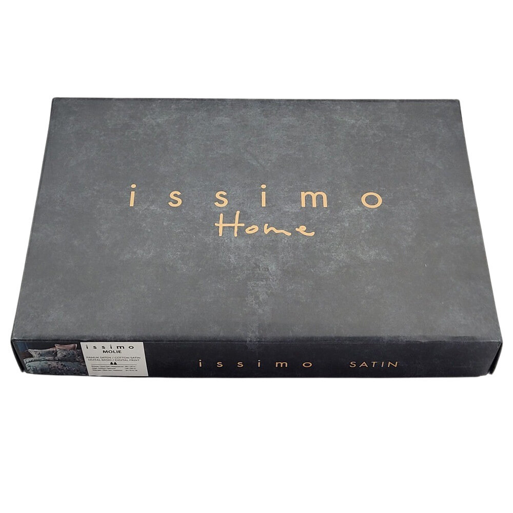 Issimo satīna gultas veļas komplekts Cherry Rot, 200x220 cm, 6 daļas cena un informācija | Gultas veļas komplekti | 220.lv