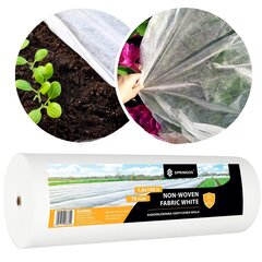 Ziemas agrotekstils Springos AG0005 70g/m2 100x1,6m balts цена и информация | Садовые инструменты | 220.lv