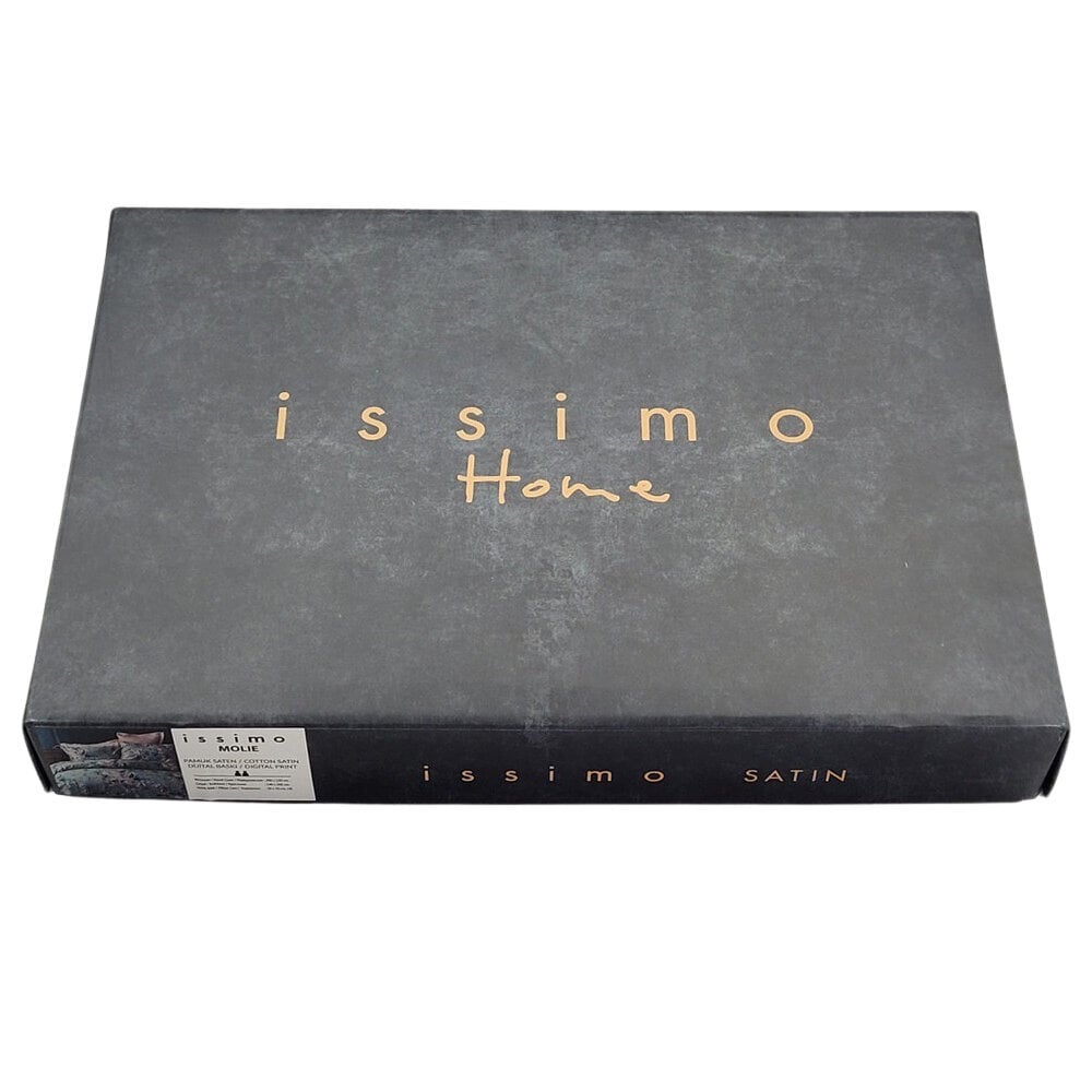 Issimo satīna gultas veļas komplekts Fume, 200x220 cm, 6 daļas cena un informācija | Gultas veļas komplekti | 220.lv