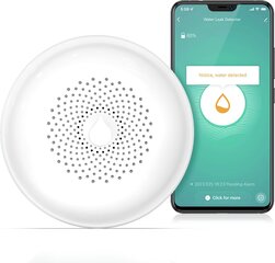 HomeKit viedais ūdens detektors, GS156A-H14, balts cena un informācija | Sensori | 220.lv