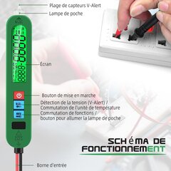 Watkings automātiskais viedais digitālais multimetrs, S5 cena un informācija | Rokas instrumenti | 220.lv