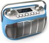 Retro FM/FM radio Audible Fidelity, 3W, zils цена и информация | Magnetolas | 220.lv