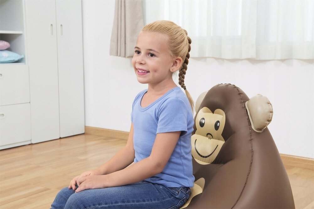 Piepūšamais bērnu krēsls Bestway, 72x72x64 cm, brūns cena un informācija | Piepūšamie matrači un mēbeles | 220.lv