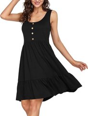 Женское платье Aottori, черное цена и информация | Платья | 220.lv