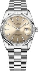 Мужские наручные часы CADISEN C8214M, водонепроницаемые, нержавеющая сталь, серые цена и информация | Мужские часы | 220.lv