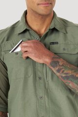 Krekls vīriešiem Wrangler 112132548, zaļš cena un informācija | Vīriešu krekli | 220.lv