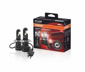 Automašīnas spuldzes Osram Night Breaker H4-LED, 2gab. цена и информация | Автомобильные лампочки | 220.lv