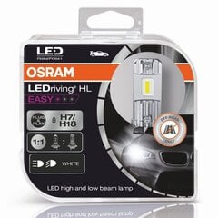 Automašīnas spuldzes Osram LEDriving HL Easy H7/H18, 2 gab. cena un informācija | Auto spuldzes | 220.lv