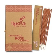 Vīraka kociņi Ispalla Palo Santo Rose Romance, 10 gab. cena un informācija | Mājas aromāti | 220.lv