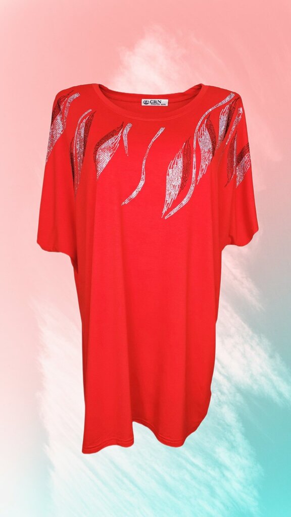 T-krekls sievietēm, sarkans cena un informācija | T-krekli sievietēm | 220.lv