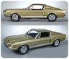 Līmējamais modelis Amt 1968 Shelby GT500, zaļš cena un informācija | Līmējamie modeļi | 220.lv