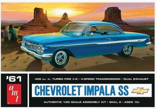 Līmējamais modelis 1961 Chevy Impala SS Amt, zils cena un informācija | Līmējamie modeļi | 220.lv