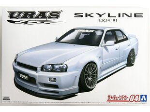 Aoshima - Nissan Skyline URAS Type-R ER34, 1/24, 05534 цена и информация | Склеиваемые модели | 220.lv
