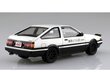 Līmējamais modelis Aoshima Initial D Fujiwara Takumi AE86 Toyota Sprinter Trueno "Project D" Pre-painted,balts цена и информация | Līmējamie modeļi | 220.lv