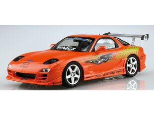 Līmējamais modelis Aoshima Bomex FD3S Mazda RX-7 '99, oranžs cena un informācija | Līmējamie modeļi | 220.lv