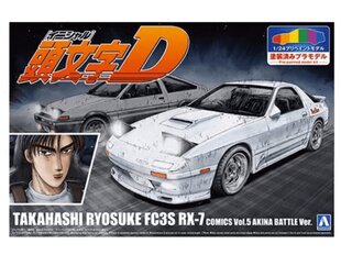 Līmējamais modelis Aoshima Initial D Mazda Rx-74, balts cena un informācija | Līmējamie modeļi | 220.lv