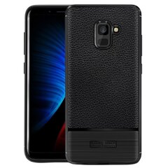 „Armor“ твердый силиконовый чехол (TPU) – чёрный (Galaxy A8+ 2018) цена и информация | Чехлы для телефонов | 220.lv