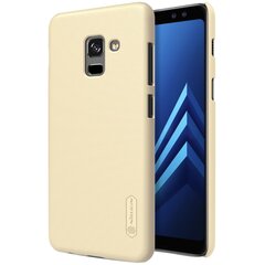 „Nillkin“ Frosted Shield чехол - золотой + защитная пленка для экрана (Galaxy A8+ 2018) цена и информация | Чехлы для телефонов | 220.lv