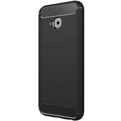 „Carbon“ твердый силиконовый чехол (TPU) - черный (Zenfone 4 Selfie Pro) цена и информация | Чехлы для телефонов | 220.lv