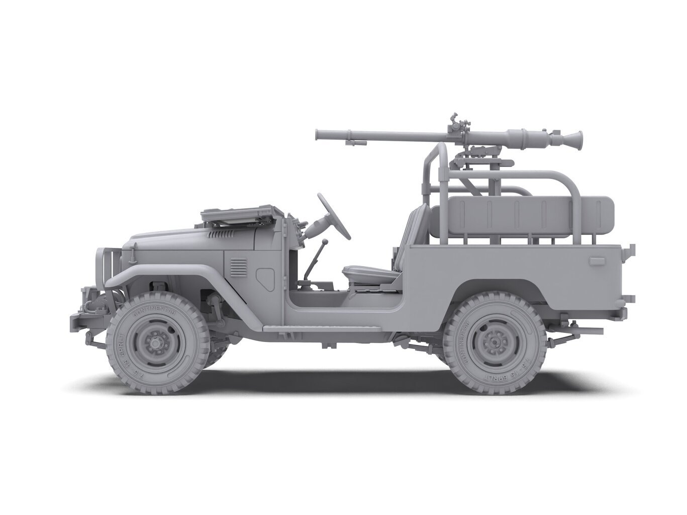 Līmējamais modelis AK Interactive Toyota Land Cruiser FJ43 Pickup With SPG-9 Recoilless Gun cena un informācija | Konstruktori | 220.lv