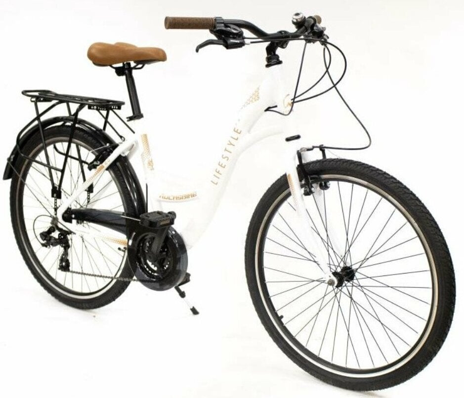 Pilsētas velosipēds Rocksbike 17" (44 cm) rāmis, balts cena un informācija | Velosipēdi | 220.lv