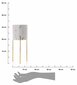 Puķupods Nila White, 32 cm cena un informācija | Puķu podi | 220.lv