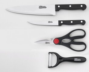 Набор из 4 кухонных ножей с керамической овощечисткой 1561 цена и информация | Ножи и аксессуары для них | 220.lv